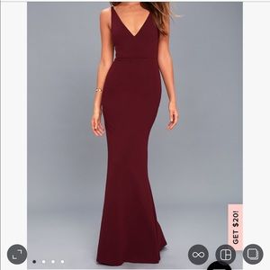 Lulu’s Melora Plum Sleeveless Maxi Dress XS